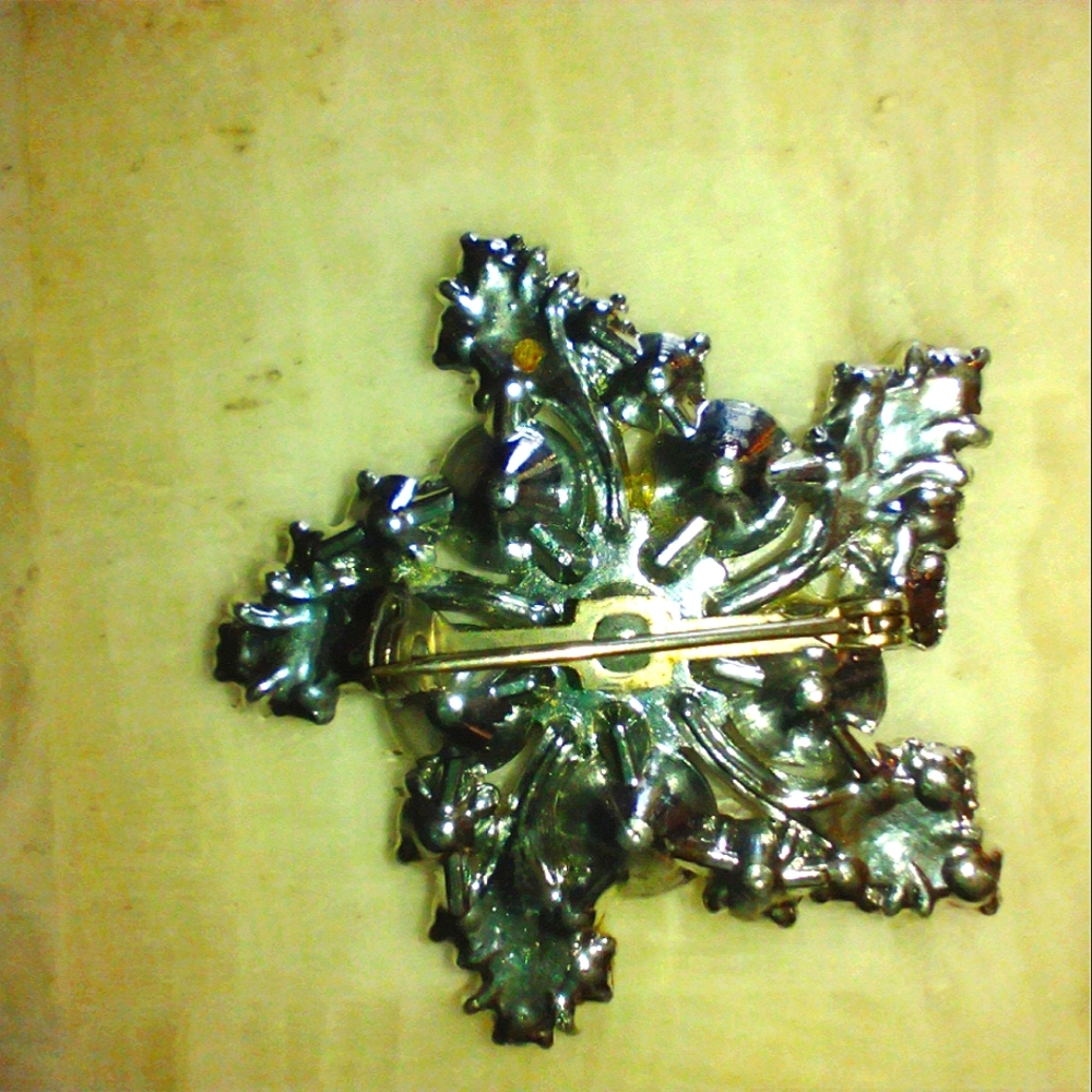 Brooch Rhinestone Vintage Brooch - Picture 6 of 7